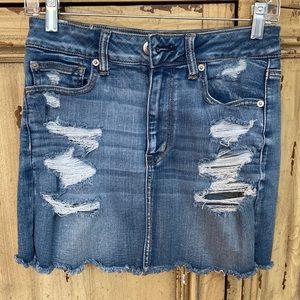 American eagle demin skirt